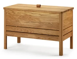 Truhenbank Eichenholz kurz