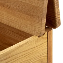 Truhenbank Eichenholz kurz