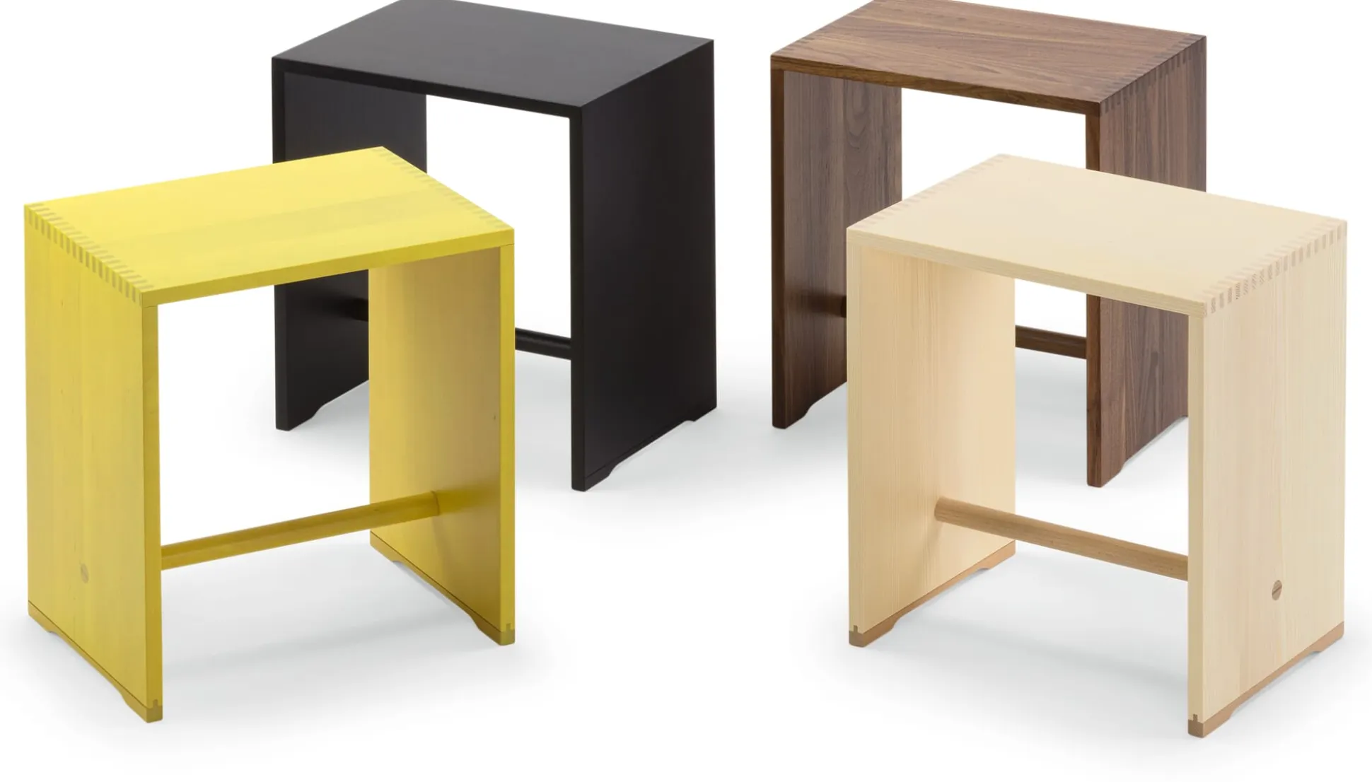 Ulmer Hocker Nussbaumholz