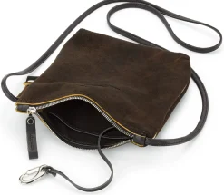 Umhängetasche Hirschleder, braun