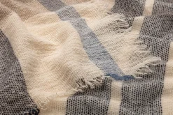 Unisex-Kaschmirtuch kariert, Creme