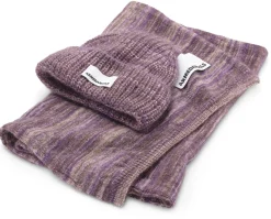 Unisex-Strickschal meliert, Mauve