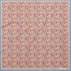 Unisextuch N° 764 Paisley, Hellblau