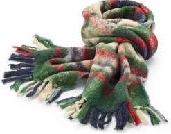 Unisex-Wollschal mit Fransen N° 760