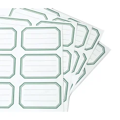 Universaletiketten gummiert