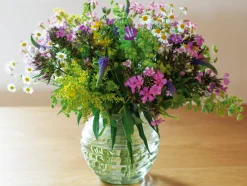 Vase Thüringer Waldglas Kugelform