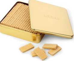 Waffelgebäck mit Pistaziencreme