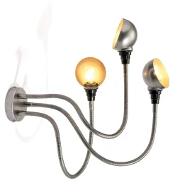 Wand- und Deckenleuchte Dreiarm flexibel