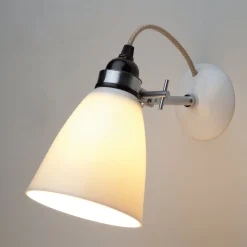 Wandleuchte Bone China