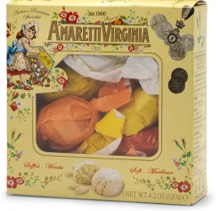 Weiche Mandelamaretti Kartonbox