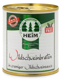 Wildschweinbraten in cremiger Wildschweinsauce