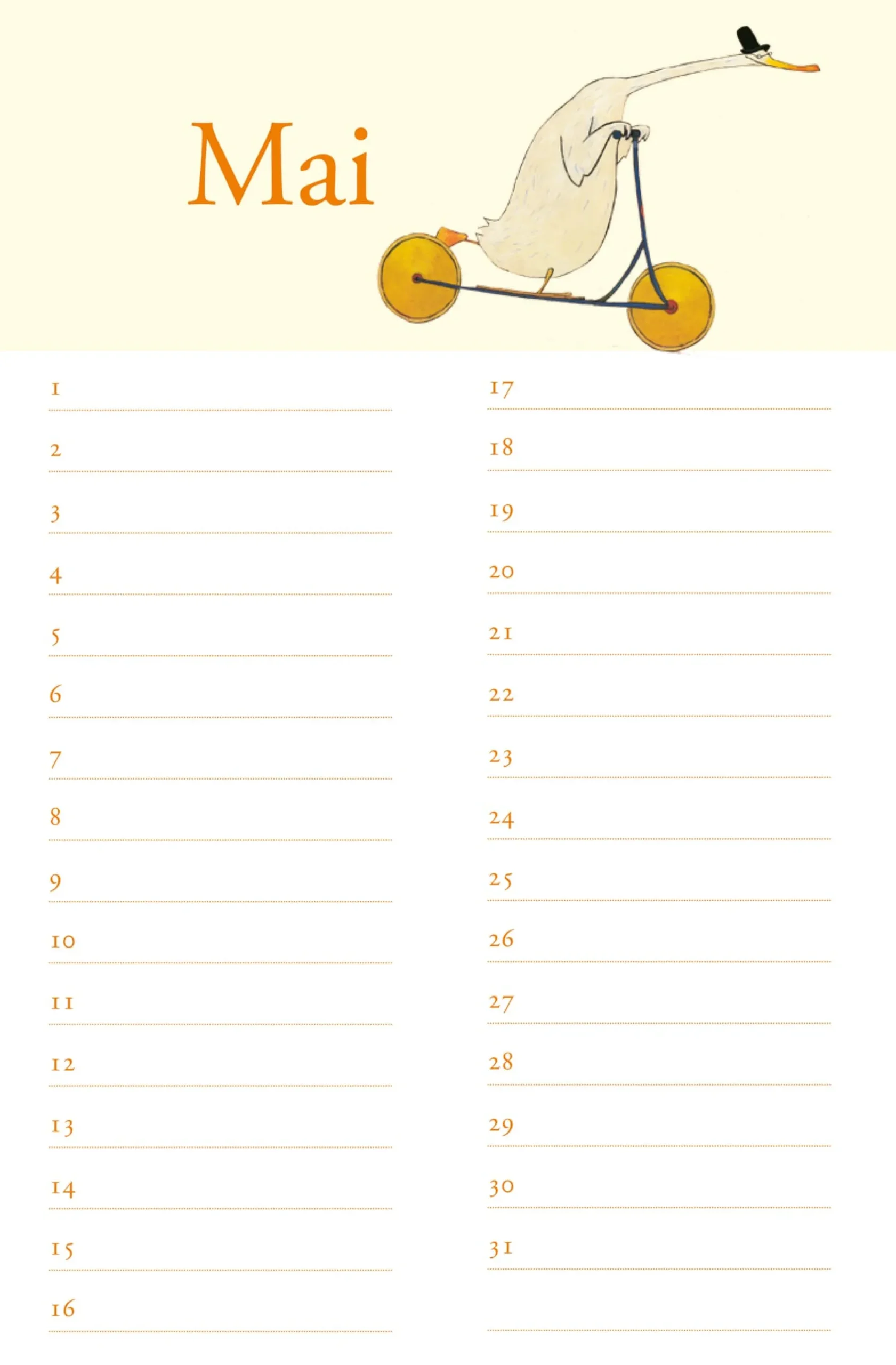 Wolf Erlbruchs Geburtstagskalender