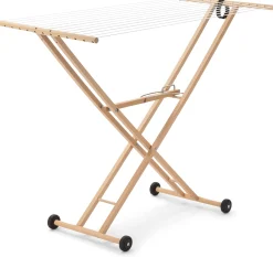 Wäscheständer Buchenholz mobil