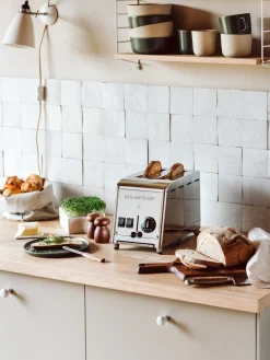 Zweischacht-Toaster Edelstahl